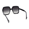 Womens Mod Thick Plastic Rectangle Butterfly Designer Sunglasses