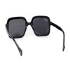 Womens Mod Thick Plastic Rectangle Butterfly Designer Sunglasses