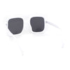 Womens Mod Thick Plastic Rectangle Butterfly Designer Sunglasses