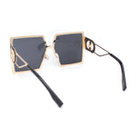 Womens Rhinestone Square Rectangle Butterfly Diva Bling Sunglasses