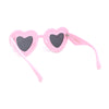 Womens Lolita Thick Bubble Frame Heart Plastic Sunglasses