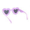 Womens Lolita Thick Bubble Frame Heart Plastic Sunglasses