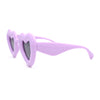 Womens Lolita Thick Bubble Frame Heart Plastic Sunglasses