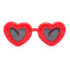 Womens Lolita Thick Bubble Frame Heart Plastic Sunglasses