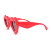 Womens Lolita Thick Bubble Frame Heart Plastic Sunglasses