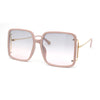 Classic Womens Butterfly Rectangle Oversize Fashion Sunglasses