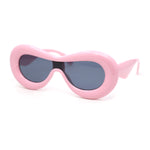 Girls Kids Size Balloon Thick Plastic Shield Racer Sunglasses