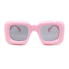 Girls Kids Size Balloon Thick Plastic Rectangle Sunglasses