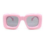 Girls Kids Size Balloon Thick Plastic Rectangle Sunglasses