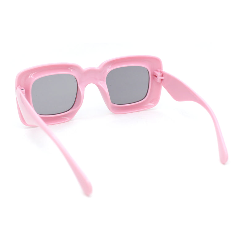 Girls Kids Size Balloon Thick Plastic Rectangle Sunglasses