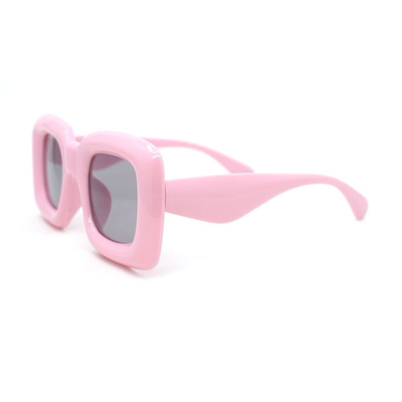 Girls Kids Size Balloon Thick Plastic Rectangle Sunglasses