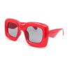 Girls Kids Size Balloon Thick Plastic Rectangle Sunglasses