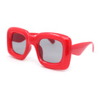 Girls Kids Size Balloon Thick Plastic Rectangle Sunglasses