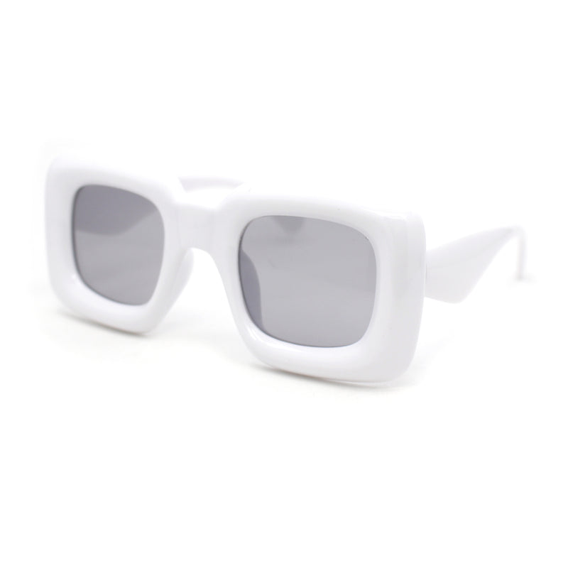 Girls Kids Size Balloon Thick Plastic Rectangle Sunglasses