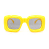 Girls Kids Size Balloon Thick Plastic Rectangle Sunglasses