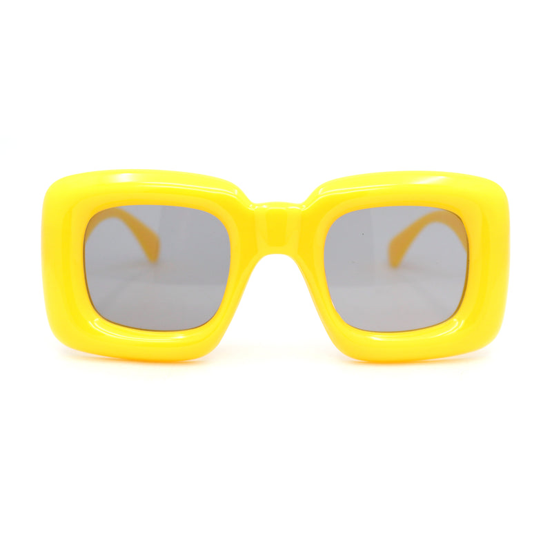 Girls Kids Size Balloon Thick Plastic Rectangle Sunglasses