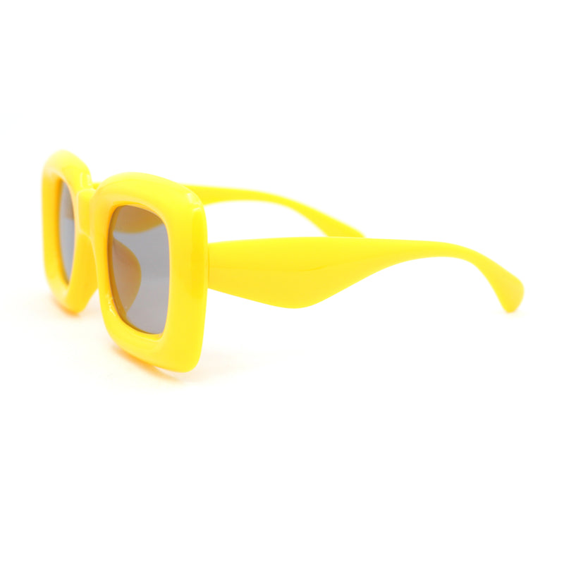 Girls Kids Size Balloon Thick Plastic Rectangle Sunglasses