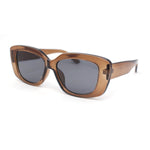 Womens Mod Rectangular Cat Eye Plastic Retro Sunglasses