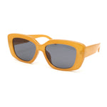 Womens Mod Rectangular Cat Eye Plastic Retro Sunglasses