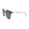 Womens Rimless Metal Bridge Plastic Fashion Horn Rim Sunglasses