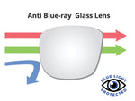 Fashionable Geometric Round Plastic 100% Blue Light Filtering Computer Eyeglasses