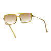 Retro Rectangle Mafia Mobster Thin Plastic Fashion Sunglasses
