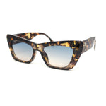 Womens Stylish Palm Tree Deco Mod Cat Eye Retro Sunglasses