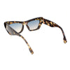 Womens Stylish Palm Tree Deco Mod Cat Eye Retro Sunglasses