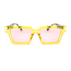 Womens Artsy Lipstick Hinge Retro Horn Rim Sunglasses