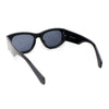 Super Sleek Mod Thick Arm Rectangular Plastic Fashion Sunglasses