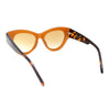 Thick Bevel Horned Oversized Cat Eye Fashion Sunglasses