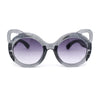 Child Kids Size Girls Kitty Cat Ear Round Plastic Sunglasses