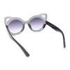 Child Kids Size Girls Kitty Cat Ear Round Plastic Sunglasses