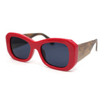 Womens Buffed Sleek Mod Oversized Butterfly Fashion Sunglasses