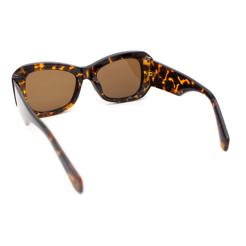 Womens Buffed Sleek Mod Oversized Butterfly Fashion Sunglasses