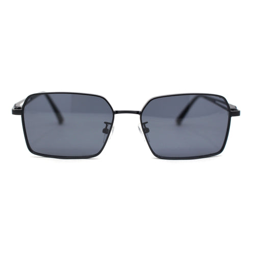 Classic Dimensional Metal Rim Rectangle Dad Fashion Sunglasses