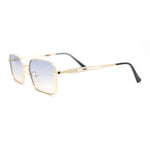 Classic Dimensional Metal Rim Rectangle Dad Fashion Sunglasses