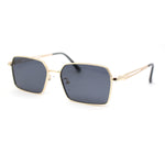 Classic Dimensional Metal Rim Rectangle Dad Fashion Sunglasses