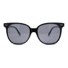 Polarized Classy Iconic Feminine Thin Plastic Horn Rim Round Sunglasses