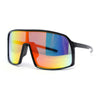 MTB Style Oversized Large Sport Shield Sport Plastic Sunglasses