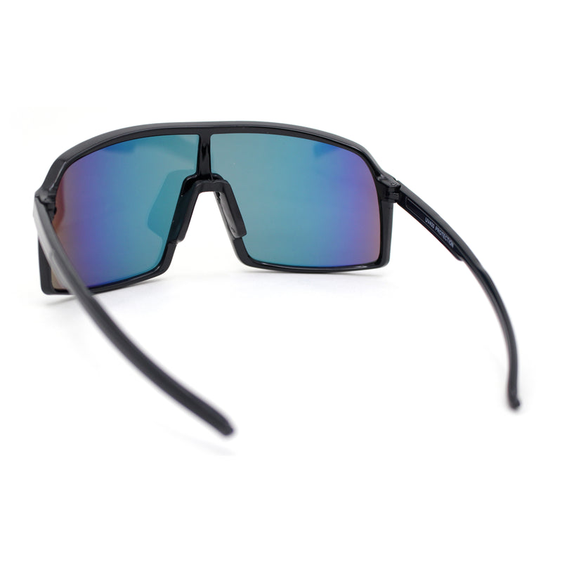 MTB Style Oversized Large Sport Shield Sport Plastic Sunglasses