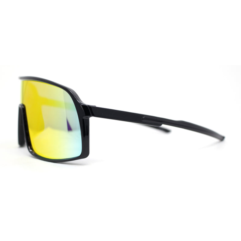 MTB Style Oversized Large Sport Shield Sport Plastic Sunglasses