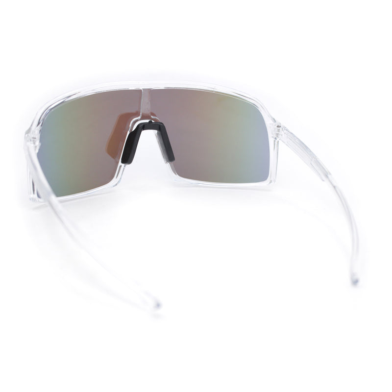 MTB Style Oversized Large Sport Shield Sport Plastic Sunglasses