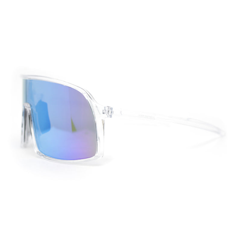 MTB Style Oversized Large Sport Shield Sport Plastic Sunglasses