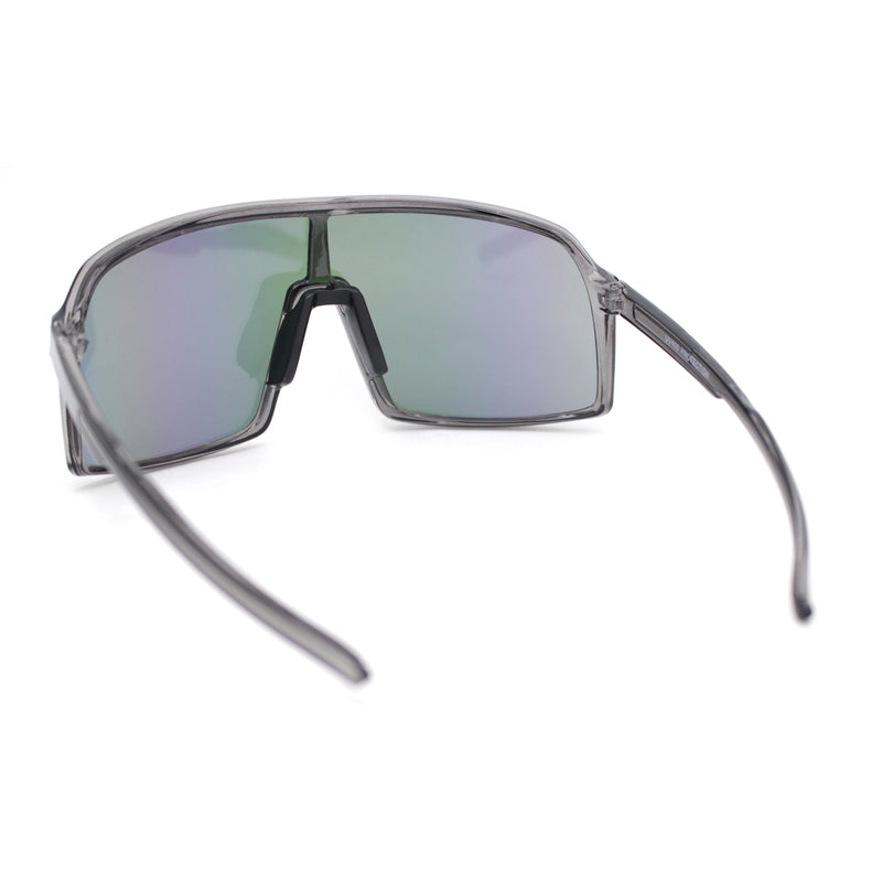 MTB Style Oversized Large Sport Shield Sport Plastic Sunglasses