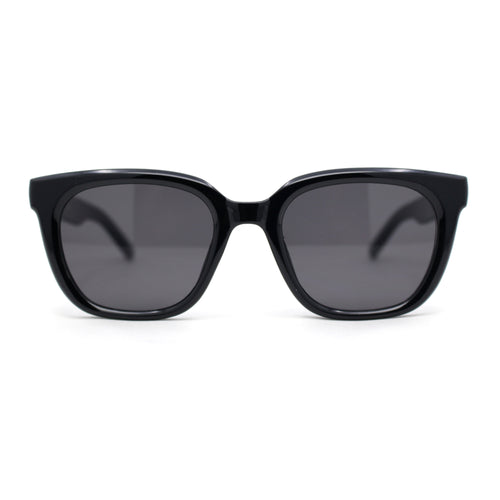 Womens Iconic Hipster Horn Rim Mod Plastic Sunglasses