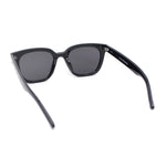 Womens Iconic Hipster Horn Rim Mod Plastic Sunglasses