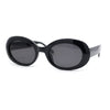 Womens Mod Classic Oval Clout Plastic Sunglasses