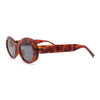 Womens Mod Classic Oval Clout Plastic Sunglasses