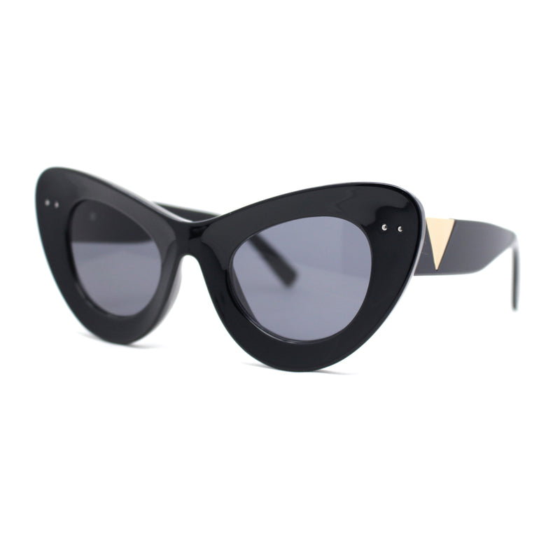 Womens Super Thick Exaggerated Oversize Cat Eye Sunglasses